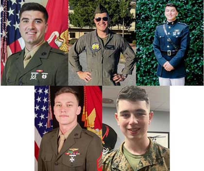 Five Miramar Marines killed in bad weather helo crash